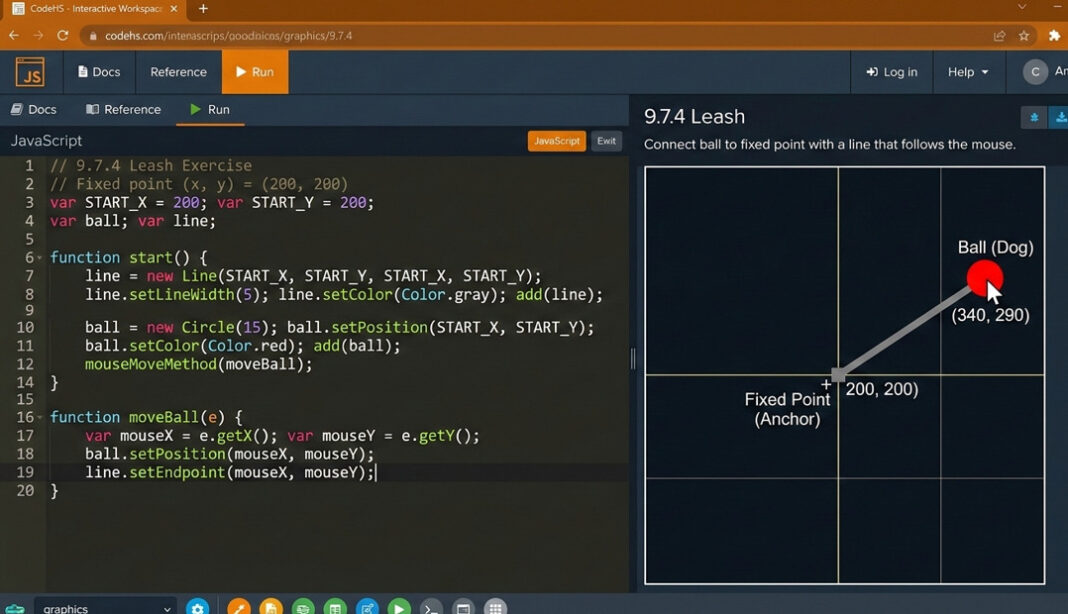 9.7.4 leash codehs answers